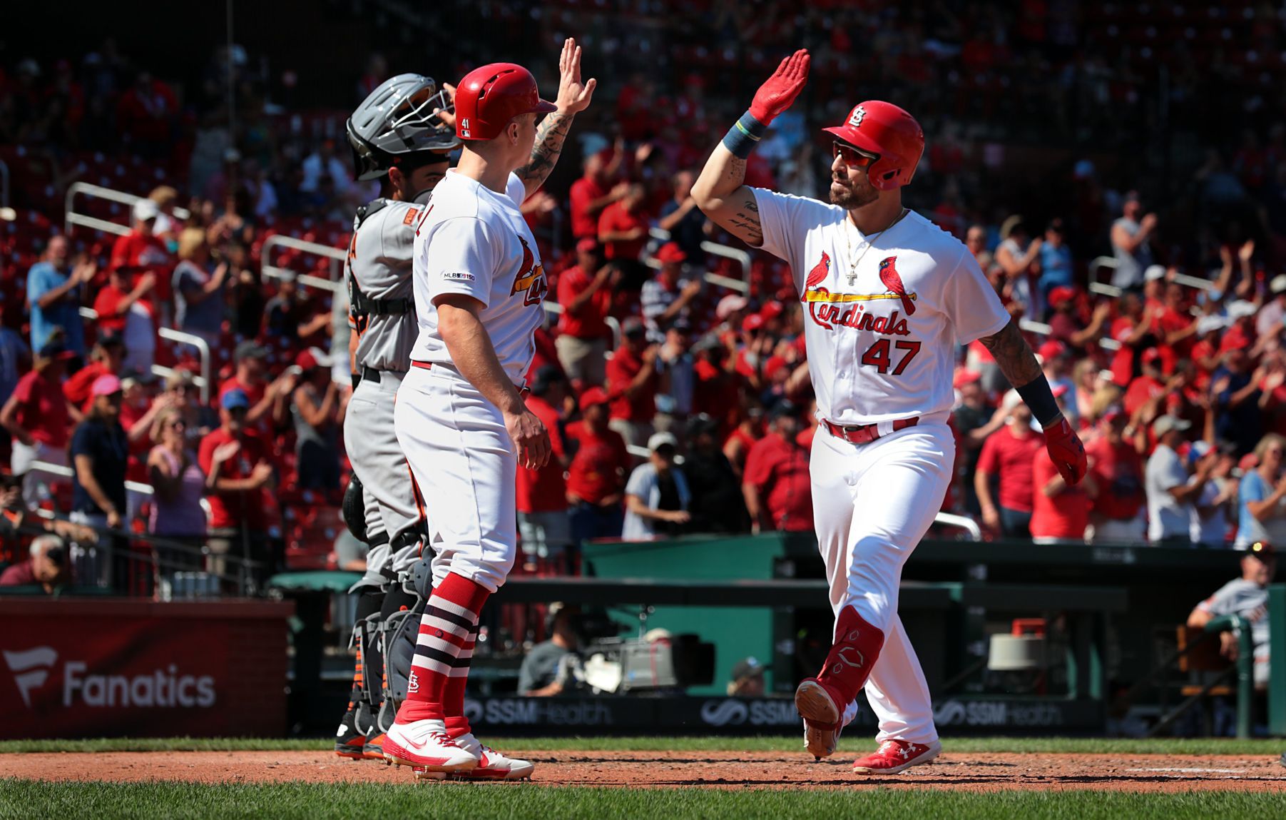 Cardinals 10, Giants 0 at Busch